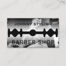 Search for razor blade business cards Barber