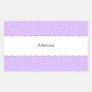Search for character rectangle stickers Purple
