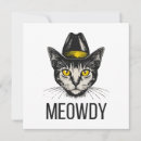 Search for feline lover square invitations Meow