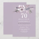 Search for grandmas 70th birthday invitations Purple