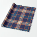 Search for navy plaid wrapping paper Retro