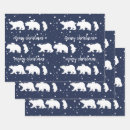 Search for bear christmas wrapping paper Wild animal