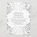 Search for silver white bridal shower invitations Flowers