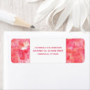 Search for artistic return address labels Pink