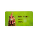 Search for funny chicken return address labels Farmer