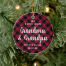 Search for red and black christmas tree decorations Plaid