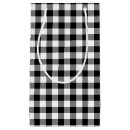 Search for buffalo plaid gift bags Black and white