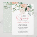 Search for blush pink floral bridal shower invitations Sage green