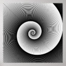 Search for black white swirl spiral posters Psychedelic
