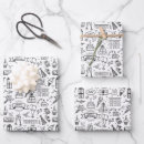 Search for monochrome wrapping paper Simple