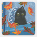 Search for fall cats stickers Black cat