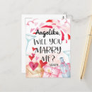Search for engagement proposal postcards Will you marry me