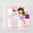 Search for pink purple cupcake birthday invitations Modern
