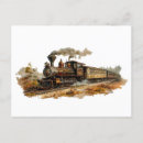 Search for vintage train postcards Illustration