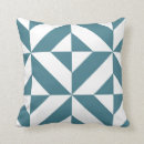 Search for teal geometric cushions Abstract