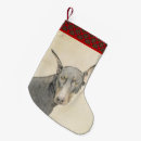 Search for doberman christmas stockings Dobie