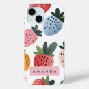 Search for strawberry pattern cases Monogrammed