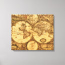 Search for antique map canvas prints Vintage