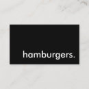 Search for food business cards Hamburger