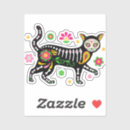 Search for day of the dead cat stickers Mexico