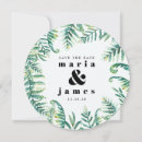Search for ferns square invitations Watercolor leaves