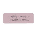 Search for black and purple return address labels Modern