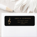 Search for treble clef return address labels Simple