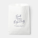 Search for navy blue wedding favour bags Typography
