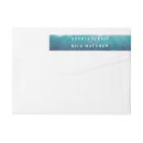 Search for ocean wave return address labels Watercolor
