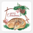 Search for deer in the woods stickers Animal