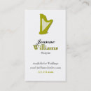 Search for harp business cards Elegant