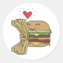Search for burger and fries stickers Funny