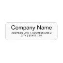 Search for large return address labels Elegant