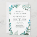 Search for green leaves bridal shower invitations Modern