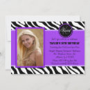 Search for purple zebra invitations Violet