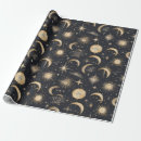 Search for sun and moon wrapping paper Boho
