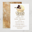 Search for african american baby shower invitations Gold