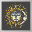 Search for sun moon stars posters Retro