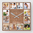 Search for rustic clocks Family photo keepsake