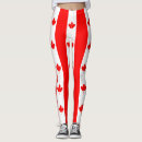 Search for canadian flag leggings Maple leaf