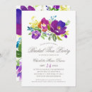 Search for violet bridal shower invitations Purple