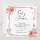 Search for pink gold and white baby shower invitations Flowers