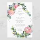Search for protea wedding invitations Watercolor