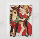 Search for deer christmas cards Vintage