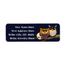 Search for bird couple return address labels Owl