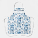 Search for blue and white aprons For her
