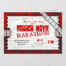 Search for horror movie invitations Ticket