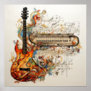 Search for abstract guitar posters Music