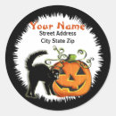 Search for pumpkin address stickers Cute