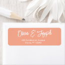 Search for pink and peach return address labels Simple